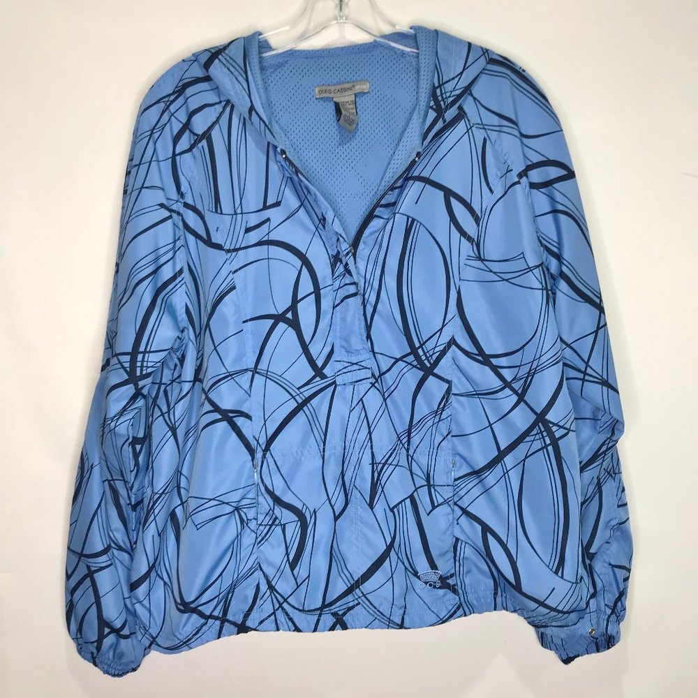 Vintage Oleg Cassini Sport Windbreaker Lg Jacket